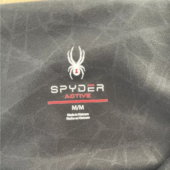 SPYDER ACTIVE Women’s Black Compression Yoga Gym Activewear Leggings sz M *J17 - Picture 3 of 3